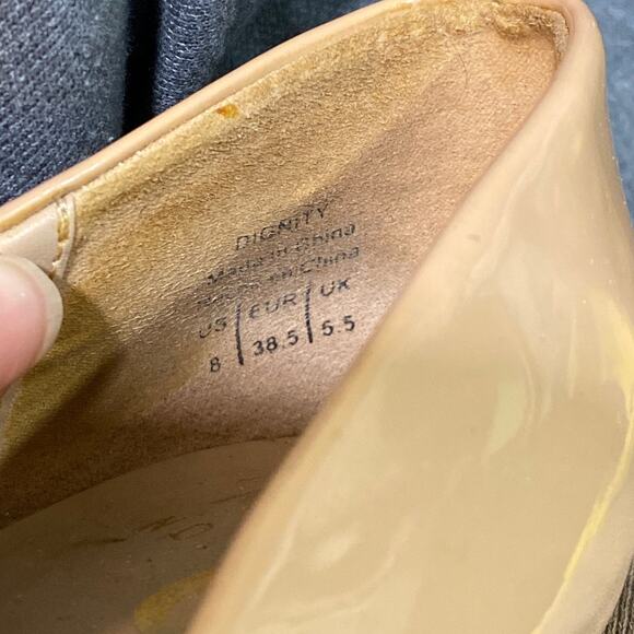 Mix No. 6 Cream Patent Leather Heels Sz 8 - Picture 5 of 10